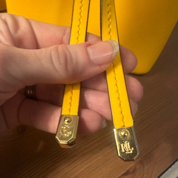 Lauren Ralph Lauren Dryden Debby II Mini Leather Drawstring Bag - Picture 13 of 17